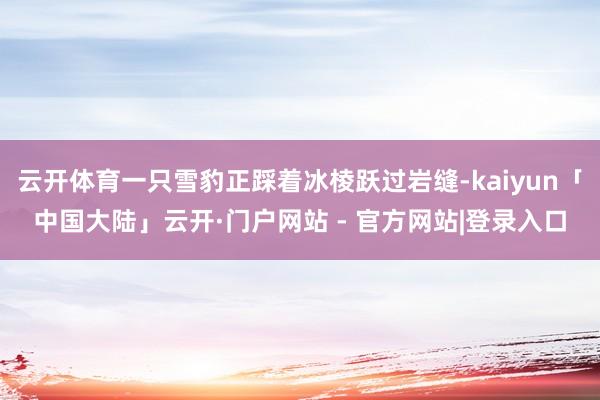 云开体育一只雪豹正踩着冰棱跃过岩缝-kaiyun「中国大陆」云开·门户网站 - 官方网站|登录入口