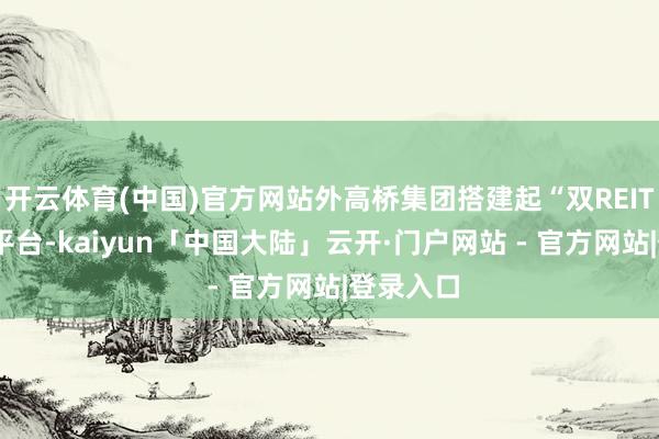 开云体育(中国)官方网站外高桥集团搭建起“双REITs”上市平台-kaiyun「中国大陆」云开·门户网站 - 官方网站|登录入口